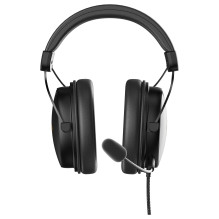 Deltaco Headset Gaming Proteinleder,3,5-mm-Anschluss black Deltaco Headset Gaming Proteinleder,3,5-mm-Anschluss black