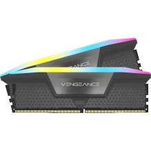 Corsair DIMM 64 GB DDR5-6000 (2x 32 GB) Dual-Kit (Gray, CMH64GX5M2B6000Z30, Vengeance RGB, INTEL XMP, AMD EXPO) Corsair DIMM 64 GB DDR5-6000 (2x 32 GB) Dual-Kit (Gray, CMH64GX5M2B6000Z30, Vengeance RGB, INTEL XMP, AMD EXPO)