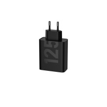 Įkroviklis - Motorola TurboPower 125W Duo Greitas Įkrovimas AC su 2m Kabeliu Juodas