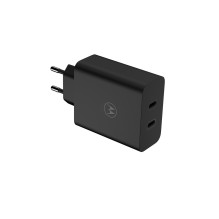 Įkroviklis - Motorola TurboPower 125W Duo Greitas Įkrovimas AC su 2m Kabeliu Juodas