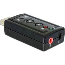 DELOCK Išorinis garso adapteris USB2.0 Virtualus 7.1 24Bit 96kHz DELOCK Išorinis garso adapteris USB2.0 Virtualus 7.1 24Bit 96kHz