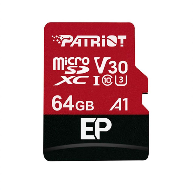 Patriot EP Series 64GB MICRO SDXC V30 up to 100MB / s