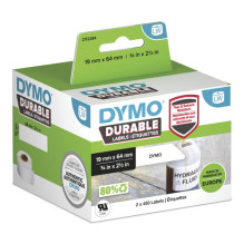 DYMO LW-Kunststoff-Etiketten 19x64mm 2x450 St weiß permanent DYMO LW-Kunststoff-Etiketten 19x64mm 2x450 St weiß permanent