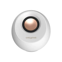 Creative Labs Pebble Pro (weiß, Klinke, USB-A / C, Bluetooth, Digitalverstärker, RGB-Bleuchtung)