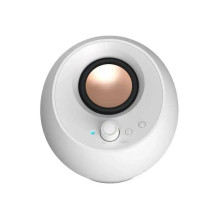 Creative Labs Pebble Pro (weiß, Klinke, USB-A / C, Bluetooth, Digitalverstärker, RGB-Bleuchtung)