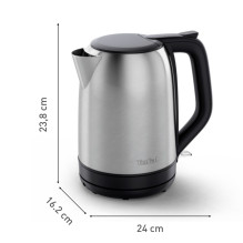 Tefal Subito KO5S0DE0 electric kettle 1.7 L 2400 W Black, Stainless steel