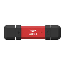 Silicon Power 500GB USB atmintinė DS72 Tipas A+C 1050 / 850MB`s Red