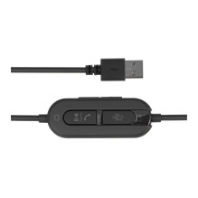 Creative HS-720 V2, headset, USB, ovládanie na kábli, čierny
