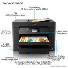 Daugiafunkcis įrenginys Epson WF-7830DTWF (C11CH68403) Daugiafunkcis įrenginys Epson WF-7830DTWF (C11CH68403)