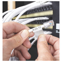 Dymo XTL - Vinyl - permanent adhesive - Black on White Dymo XTL - Vinyl - permanent adhesive - Black on White