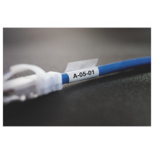 Dymo XTL - Vinyl - permanent adhesive - Black on White Dymo XTL - Vinyl - permanent adhesive - Black on White