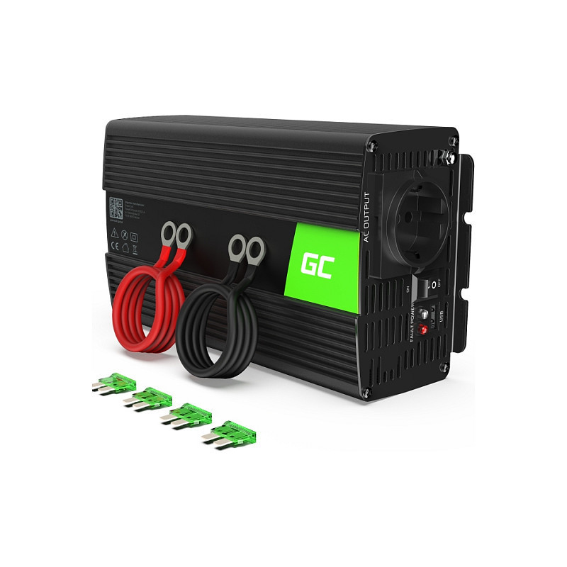 Green Cell Spannungswandler Power Inverter 24V 230V 1000 / 2000W Juoda
