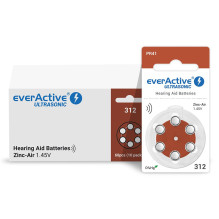 Baterija - everActive 312 Klausos Aparato Baterijos, 6 vnt. Baterija - everActive 312 Klausos Aparato Baterijos, 6 vnt.