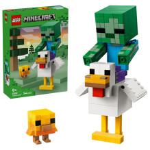LEGO konstravimo rinkinys - LEGO Minecraft 21582 Chicken Jockey 344 vnt. LEGO konstravimo rinkinys - LEGO Minecraft 21582 Chicken Jockey 344 vnt.