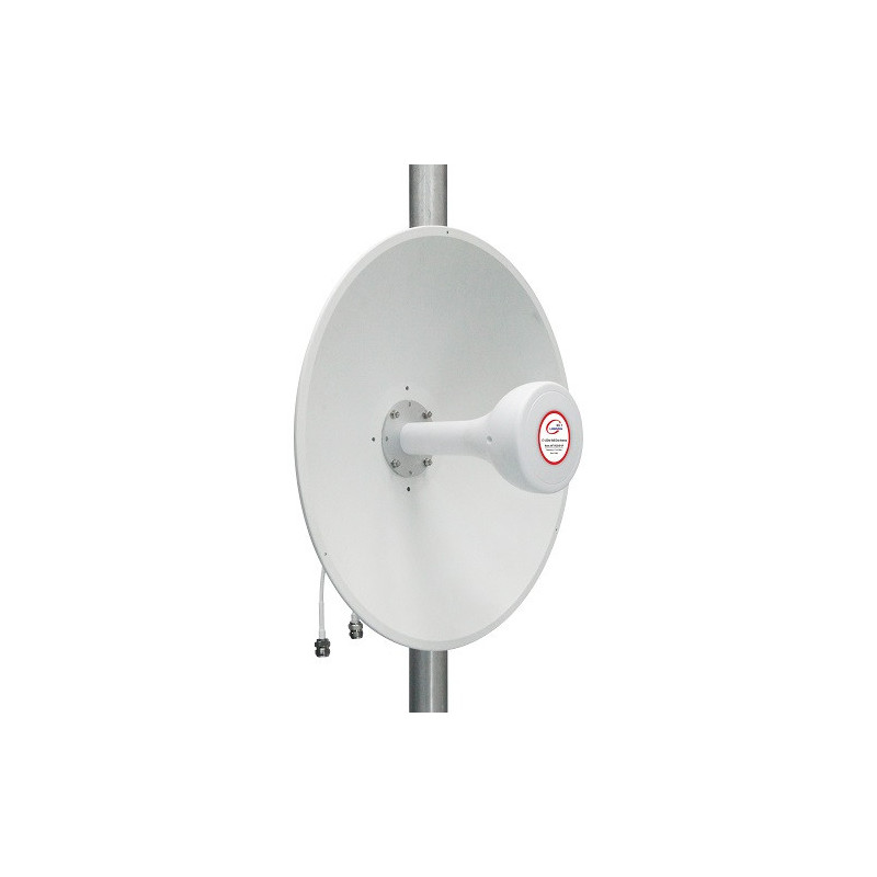 5G / LTE / CBRS 2x2MIMO antena, 1.7-4.2GHz, 17dBi+19dBi