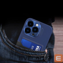 iLike iPhone 14 Magsafe case + wallet case Dark Blue