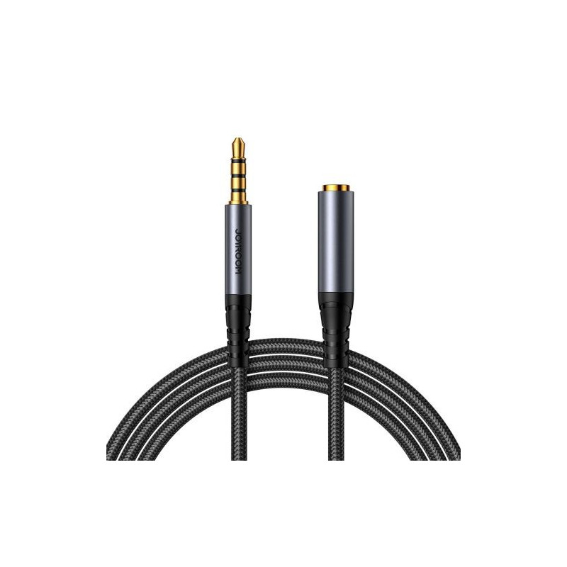 Joyroom Audio Cable Stereo, 3.5 mm Mini Jack, 1.2m, Black (SY-A09)