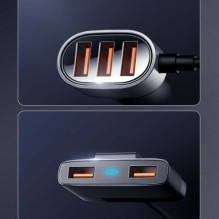 Joyroom Car Charger 5-in-1, U+U+U+U+U 31W, Black (JR-CL03) Joyroom Car Charger 5-in-1, U+U+U+U+U 31W, Black (JR-CL03)