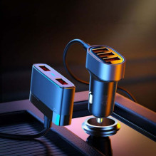 Joyroom Car Charger 5-in-1, U+U+U+U+U 31W, Black (JR-CL03) Joyroom Car Charger 5-in-1, U+U+U+U+U 31W, Black (JR-CL03)