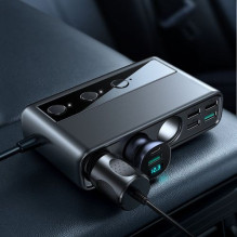 Joyroom Car Charger 9-in-1, (C+U+U+U+U+U+ 3 cigarette lighter socket) 154W, Black (JR-CL06) Joyroom Car Charger 9-in-1, (C+U+U+U+U+U+ 3 cigarette lighter socket) 154W, Black (JR-CL06)