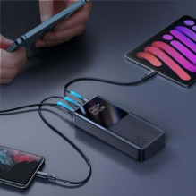 Joyroom Power Bank with Digital Display C+U+U, PD 22.5W, 20000 mAh with Micro-USB input, Black (JR-QP192) Joyroom Power Bank with Digital Display C+U+U, PD 22.5W, 20000 mAh with Micro-USB input, Black (JR-QP192)