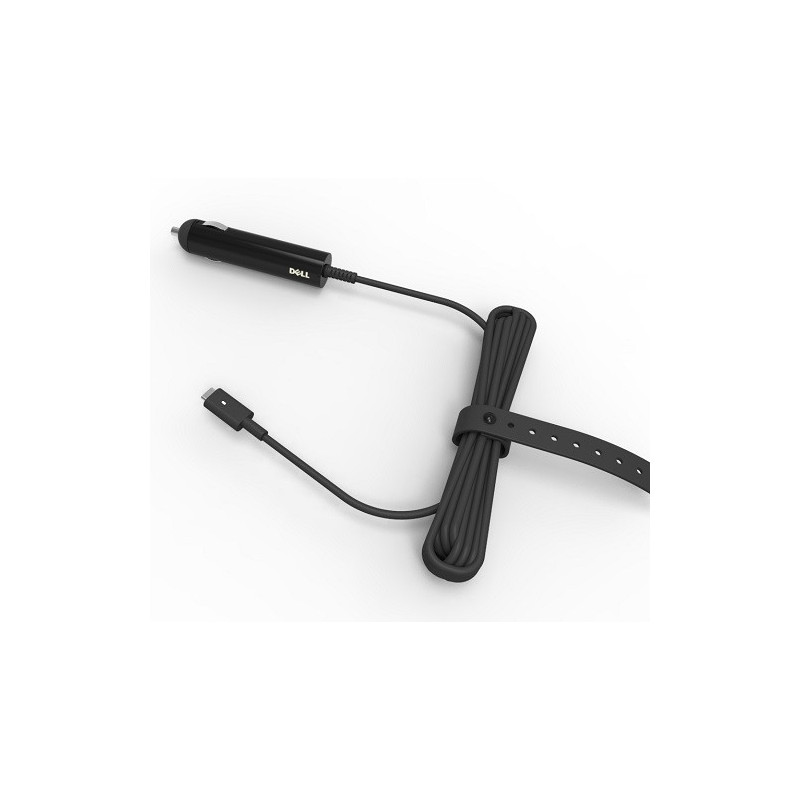Nešiojamojo Kompiuterio Įkroviklis - Dell Auto / Air Adapter 65W USB-C Juodas