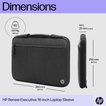 Nešiojamojo kompiuterio dėklas - HP Executive 14, Atsparus vandeniui, Bluetooth sekiklio kišenė, Pilka Nešiojamojo kompiuterio dėklas - HP Executive 14, Atsparus vandeniui, Bluetooth sekiklio kišenė, Pilka