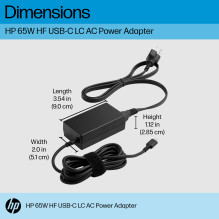 Nešiojamojo kompiuterio Įkroviklis - HP 65W USB-C AC Maitinimo Adapteris, Kompaktiškas Dizainas, Halogenų Neturintis, Ju Nešiojamojo kompiuterio Įkroviklis - HP 65W USB-C AC Maitinimo Adapteris, Kompaktiškas Dizainas, Halogenų Neturintis, Ju