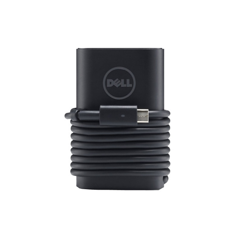 Nešiojamojo kompiuterio maitinimo adapteris - Dell USB-C 90 W AC Adapter With 1 Meter Power Cord - Euro Juodas