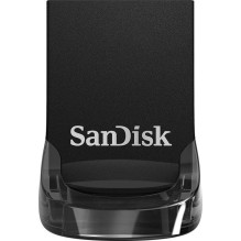 USB storage SanDisk Ultra Fit USB 3.1, black col., 128 GB