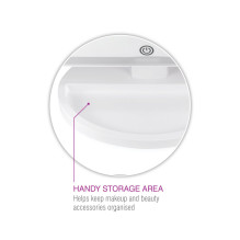 Rio MMFS-EU-L / 1,6 Full Size Folding Mirror, White
