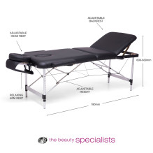 Rio MATM-EU / 1.1 Professional Aluminium Massage Table &amp; Treatment Couch