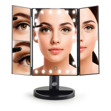 Rio MMFD-EU / 1,6 24 LED Touch Dimmable Makeup Mirror, Black