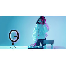 Rio RL12-EU / 1,4 30 cm studijinis RGB žiedinis šviestuvas grožiui