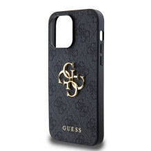 Case Guess PU 4G Metal Logo Apple iPhone 14 Pro Max gray Case Guess PU 4G Metal Logo Apple iPhone 14 Pro Max gray