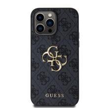 Case Guess PU 4G Metal Logo Apple iPhone 14 Pro Max gray Case Guess PU 4G Metal Logo Apple iPhone 14 Pro Max gray
