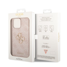 Case Guess PU 4G Metal Logo Apple iPhone 14 Pro Max pink Case Guess PU 4G Metal Logo Apple iPhone 14 Pro Max pink