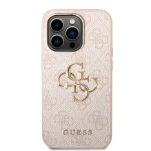 Dėklas Guess PU 4G Metal Logo Apple iPhone 14 Pro Max rožinis Dėklas Guess PU 4G Metal Logo Apple iPhone 14 Pro Max rožinis