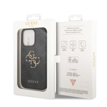 Case Guess PU 4G Metal Logo Apple iPhone 14 Pro gray Case Guess PU 4G Metal Logo Apple iPhone 14 Pro gray