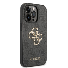 Case Guess PU 4G Metal Logo Apple iPhone 14 Pro gray Case Guess PU 4G Metal Logo Apple iPhone 14 Pro gray
