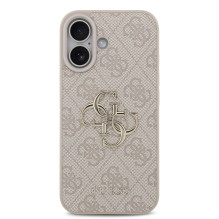 Dėklas Guess PU 4G Metal Logo Apple iPhone 17 rožinis Dėklas Guess PU 4G Metal Logo Apple iPhone 17 rožinis