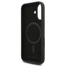 Case Karl Lagerfeld Liquid Silicone Karl and Choupette MagSafe Apple iPhone 17 black