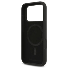 Case Karl Lagerfeld Liquid Silicone Karl and Choupette MagSafe Apple iPhone 17 Pro black