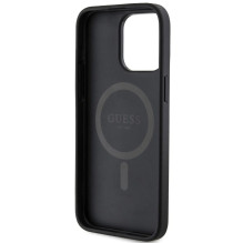 Case Guess PU Leather 4G Colored Ring MagSafe Apple iPhone 15 Pro Max black Case Guess PU Leather 4G Colored Ring MagSafe Apple iPhone 15 Pro Max black