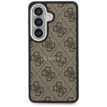 Dėklas Guess PU Leather 4G Gold Frame Magnetic Samsung S942 S26 rudas Dėklas Guess PU Leather 4G Gold Frame Magnetic Samsung S942 S26 rudas