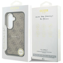 Dėklas Guess PU Leather 4G Gold Frame Magnetic Samsung S942 S26 rudas Dėklas Guess PU Leather 4G Gold Frame Magnetic Samsung S942 S26 rudas
