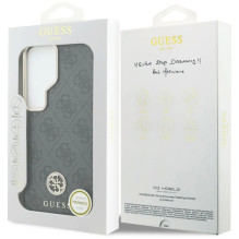 Dėklas Guess PU Leather 4G Strass Logo Gold Frame Magnetic Samsung S948 S26 Ultra juodas Dėklas Guess PU Leather 4G Strass Logo Gold Frame Magnetic Samsung S948 S26 Ultra juodas