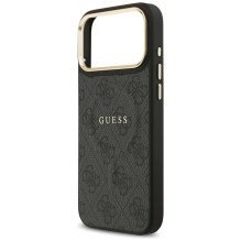 Case Guess PU Leather 4G Gold Frame MagSafe Apple iPhone 17 Pro Max black Case Guess PU Leather 4G Gold Frame MagSafe Apple iPhone 17 Pro Max black