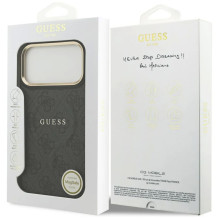 Dėklas Guess PU Leather 4G Gold Frame MagSafe Apple iPhone 17 Pro Max juodas Dėklas Guess PU Leather 4G Gold Frame MagSafe Apple iPhone 17 Pro Max juodas