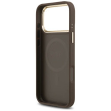 Case Guess PU Leather 4G Gold Frame MagSafe Apple iPhone 17 Pro brown Case Guess PU Leather 4G Gold Frame MagSafe Apple iPhone 17 Pro brown